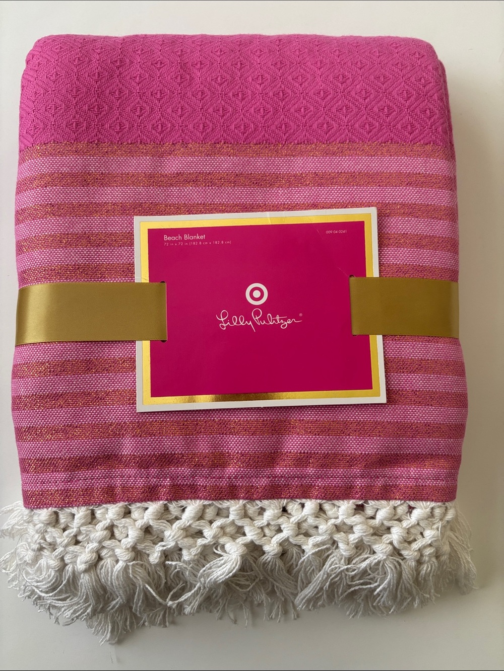 NWT BEACH BLANKET by LILLY PULITZER for TARGET PINK